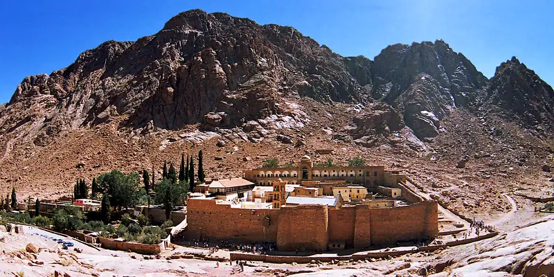 A full view of Saint Catherine's Monastery